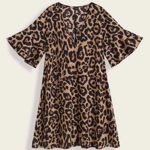 Tunic dress, leopard print